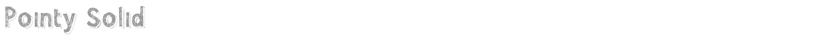 pointy solid font preview